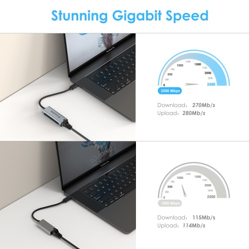 Designed for Surface] Cable Matters 2.5Gbps USB-C to Ethernet