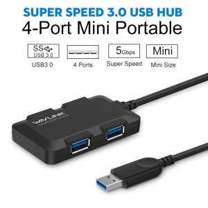 Wavlink 4-Port Compact Portable USB 3.0 Hub