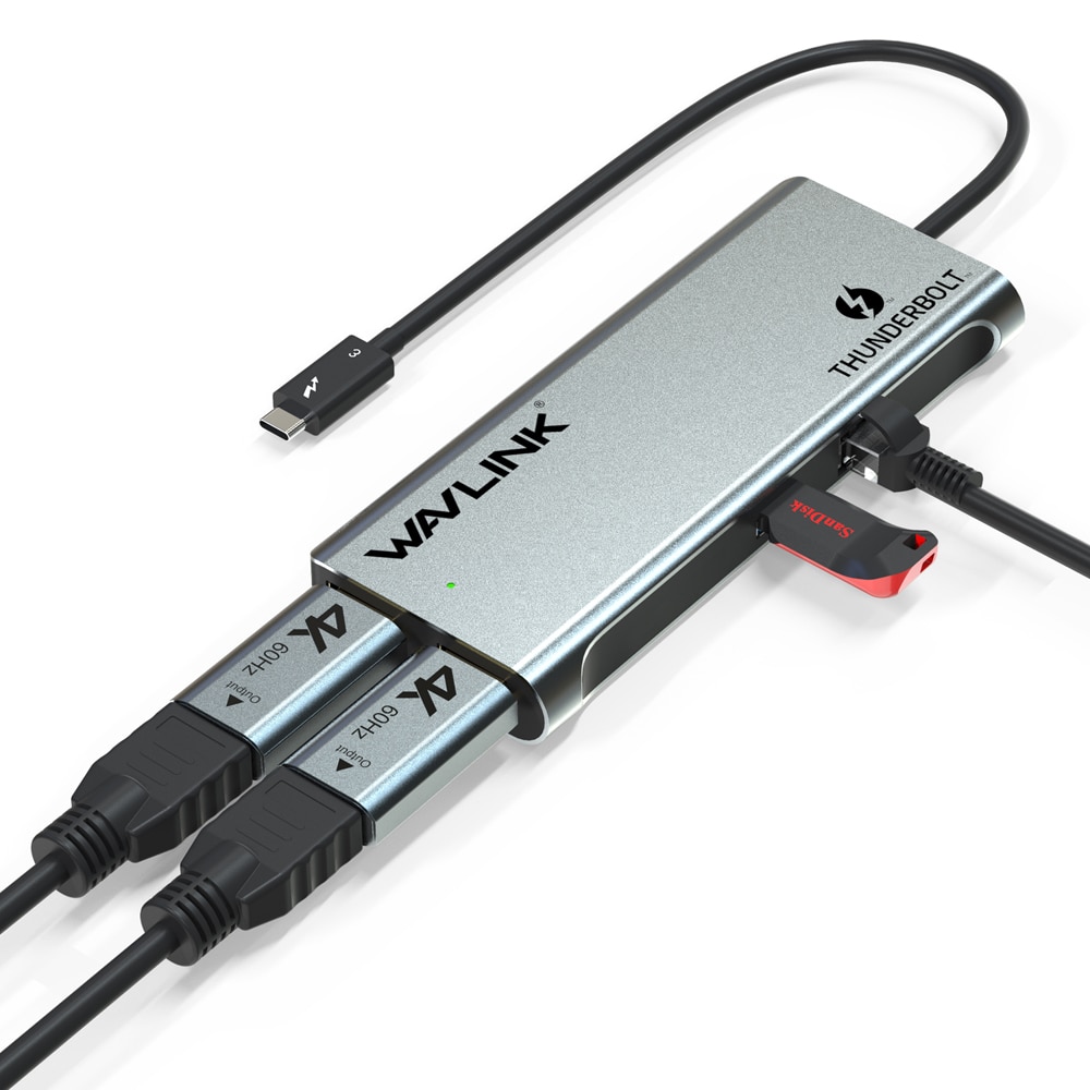 Wavlink Thunderbolt 3 Dual 4K@60Hz DisplayPort Single 5K Mini